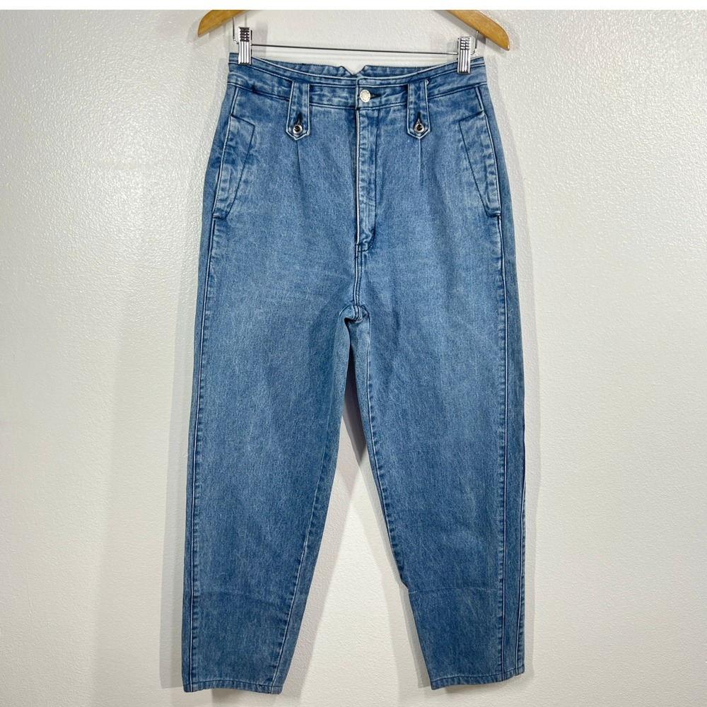 Vtg. Seattle Blues Mom Denim Jeans Size 13 Blue Wash Cotton High Waisted‎ USA